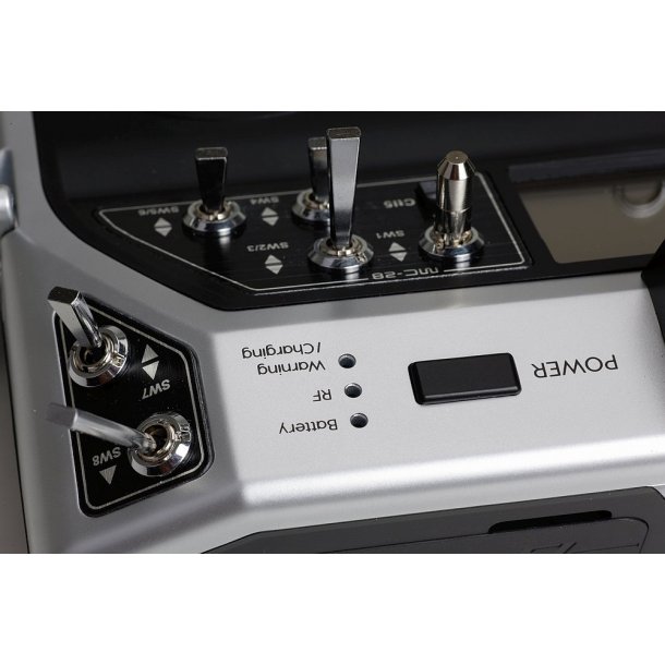 Graupner mc-28 - radiosender med 4D-joystick og 16 kanaler