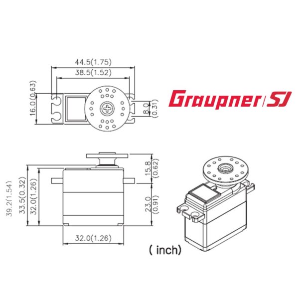 Servo DES 678 BB MG 16 mm
