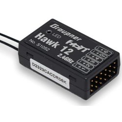 Graupner Hawk 12 HoTT 6-kanals modtager med 3-akse gyro og vario