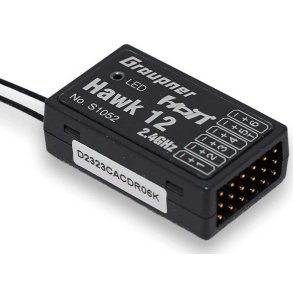 Graupner Hawk 12 HoTT 6-kanals modtager med 3-akse gyro og vario