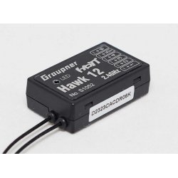 Graupner Hawk 12 HoTT 6-kanals modtager med 3-akse gyro og vario