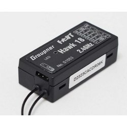Graupner Hawk 18 HoTT 9-kanals modtager med 3-akse gyro og vario