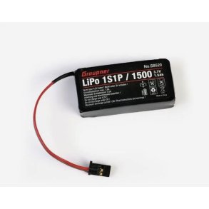 Graupner Senderakku LiPo 1S1P / 1500 TX 3,7V til mz-12 