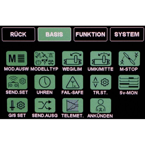 Graupner mz-24 PRO, 12 kanalers HoTT radioanlg