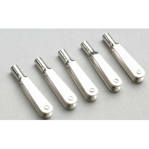 Gaffelhoveder af fjederstl med M2 gevind, 5 stk.