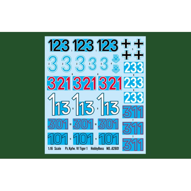 Panzerkampfwagen VI Tiger Ausf.E, skala 1/16