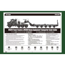 Truck Tractor &amp; M1000 Heavy Equipment Transporter Semi-trailer 