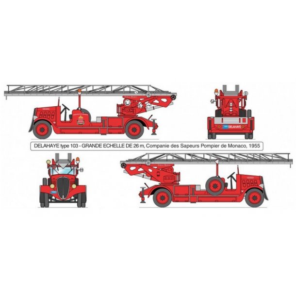 Magirus Delahaye type 103 Stigevogn, skala 1/24
