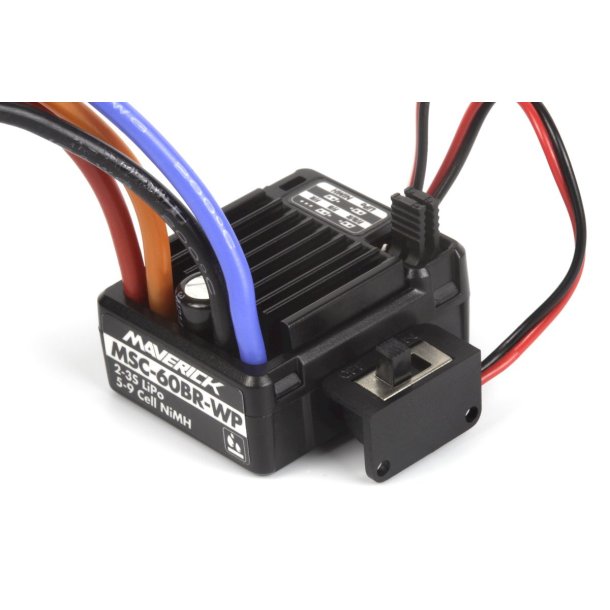 Maverick RC MSC-60BR-WP Waterproof ESC med XT-60 stik, maks. 60A