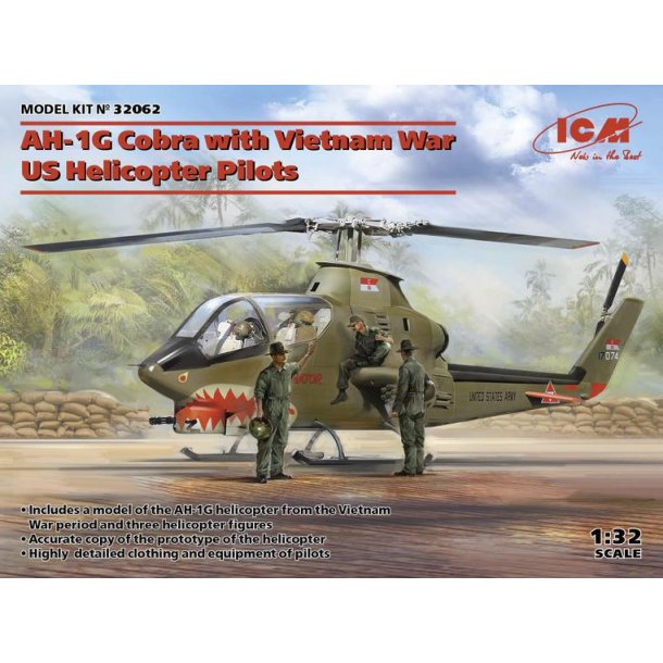 AH-1G Cobra with Vietnam War US Helicopter Pilots