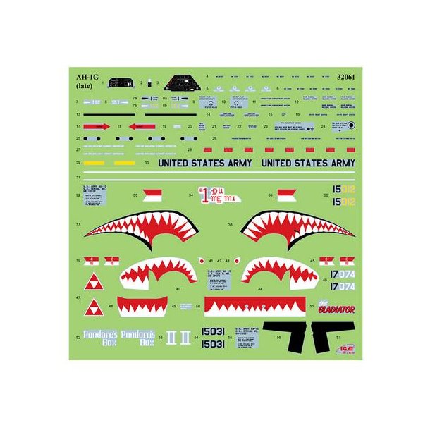 AH-1G Cobra with Vietnam War US Helicopter Pilots