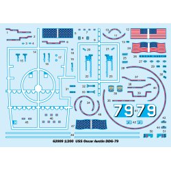 USS Oscar Austin DDG-79, skala 1/200