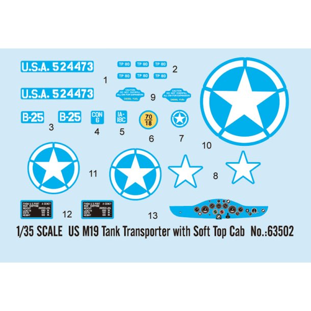 US M19 Tank Transporter with Soft Top Cab