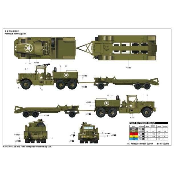 US M19 Tank Transporter with Soft Top Cab