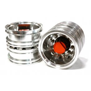Aluminiums-dobbelt-fælge model T6 til lastbil, 2 stk.