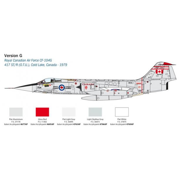 F 104 STARFIGHTER G S Upgraded Edition RF version Militær skala 1 32 Modelskibet dk v