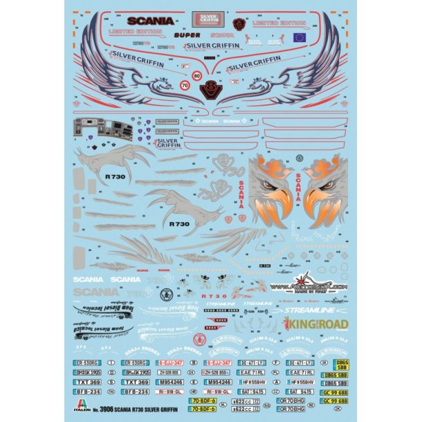 Scania R730 Streamline - Silver Griffin