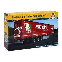 3-akslet gardintrailer