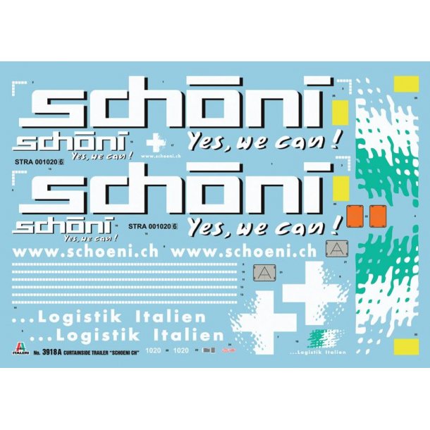 3-akslet gardintrailer