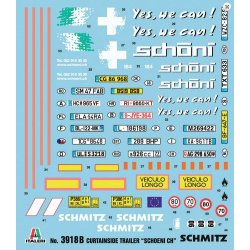 3-akslet gardintrailer