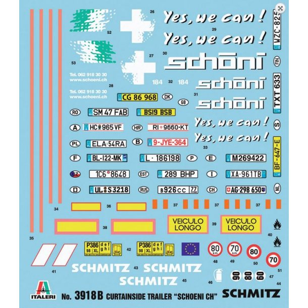 3-akslet gardintrailer