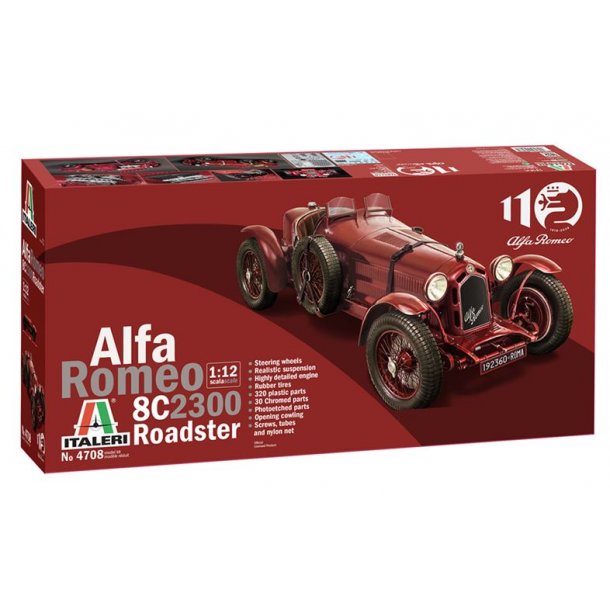 Alfa Romeo 8C 2300 Roadster, skala 1/12