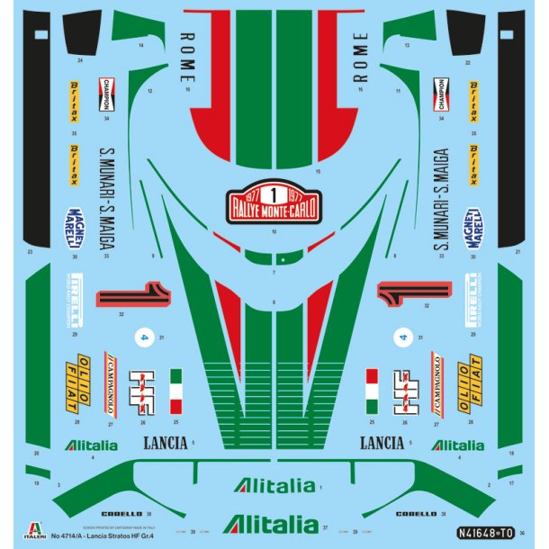 Lancia Stratos HF Gr.4 Monte Carlo 1977, skala 1/12
