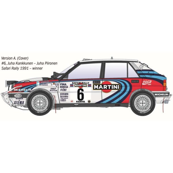 Lancia Delta Integrale Safari 16v Safari Rally 1991, skala 1/12