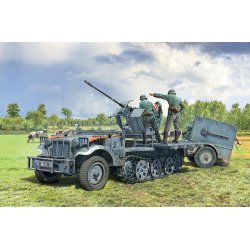 Sd. Kfz. 10/4 with FlaK 30 and crew