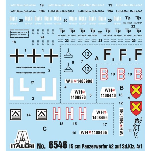 15 cm Panzerwerfer 42 Auf. Sd.Kfz. 4/1