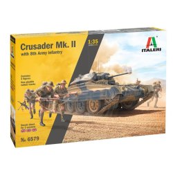 Crusader Mk. II with 8th Army Infantry