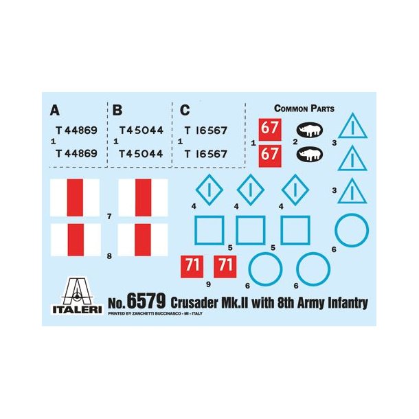 Crusader Mk. II with 8th Army Infantry