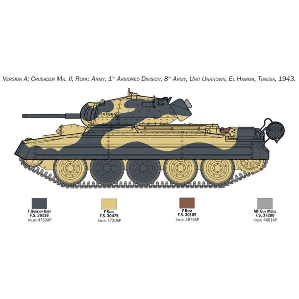 Crusader Mk. II with 8th Army Infantry