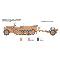 Sd. Kfz. 10 Demag D7 with 7,5 cm leIG 18 and crew