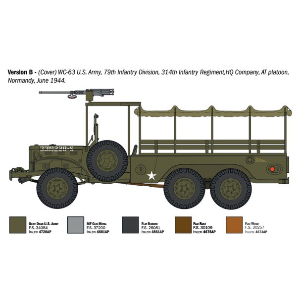 Dodge WC-62/63 1 1/2 ton 6x6 TRUCK