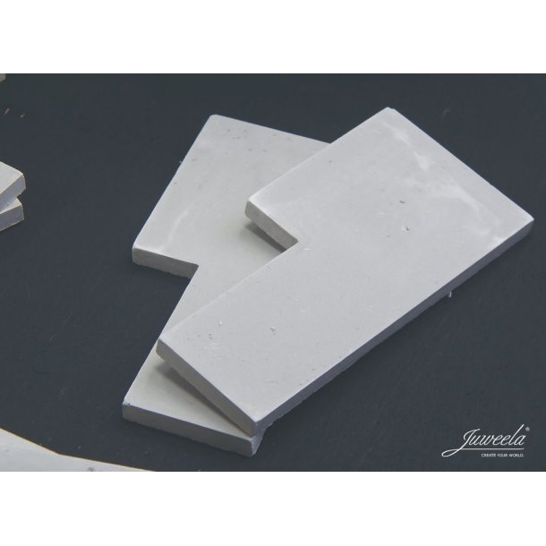 Armerede betonplader med vinduer, 70 x 35 mm. Pakke med 9 stk.