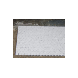 Seks-kantede fliser, lys gr�, 270 stk. Skala 1/32-1/35