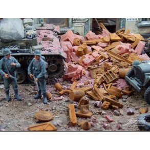 Metalskrot, industri. Rustne farver