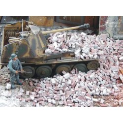 Diverse mursten, blandede farver med og uden mrtel. Ca. 150 gram