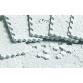Hexa-fliser. Pakke med 6 plader