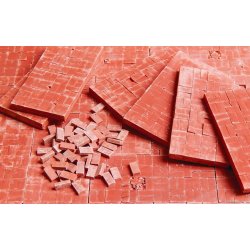 Mursten p� plade. Pakke med 8 plader