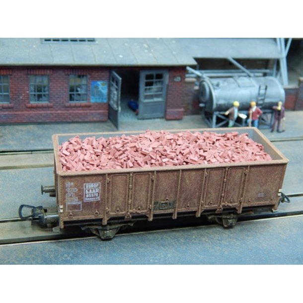 Mursten, mrkerde. 3000 stk. Skala 1/87