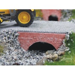 Bro af rde sten. 3 stk. Skala 1/87