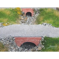 Bro af rde sten. 3 stk. Skala 1/87