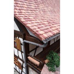 Tagsten, bverhale. Mrk rd. 1500 stk.