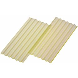 Blgetagplade, gul transparant. 50 stk.