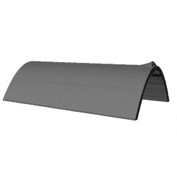 Tagsten, teglstensrd, dobbel. 560 stk.