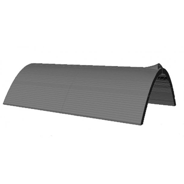 Tagsten, teglstensrd, dobbel. 560 stk.