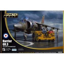 Harrier GR.3 Falklands 40th Anniversary w/tow tractor