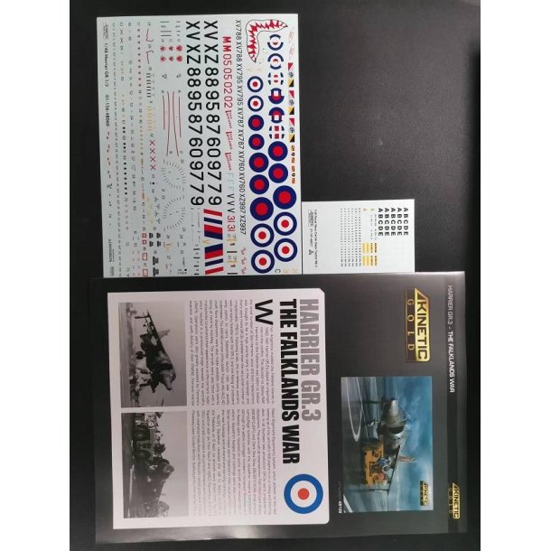 Harrier GR.3 Falklands 40th Anniversary w/tow tractor